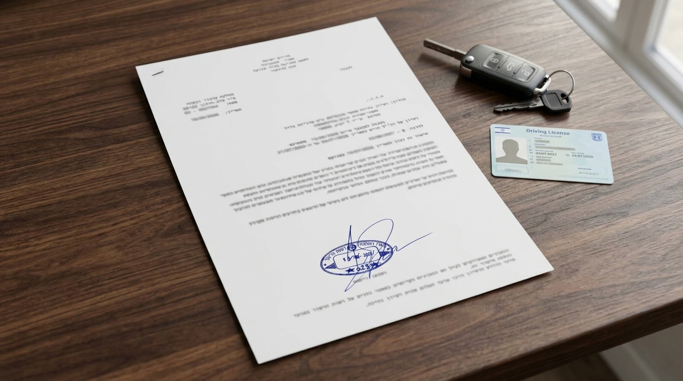 אפוסטיל אישור ותק רישיון נהיגה